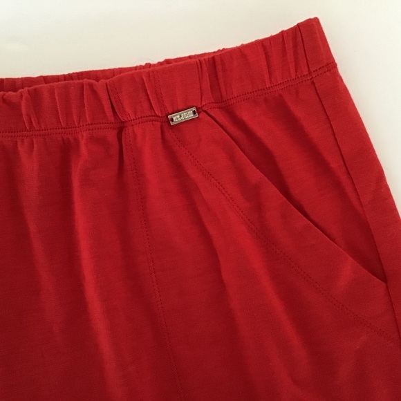 ST. JOHN SPA RED JERSEY KNIT LOUNGE PANTS SIZE MEDIUM - Picture 8 of 8